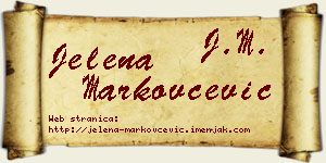 Jelena Markovčević vizit kartica